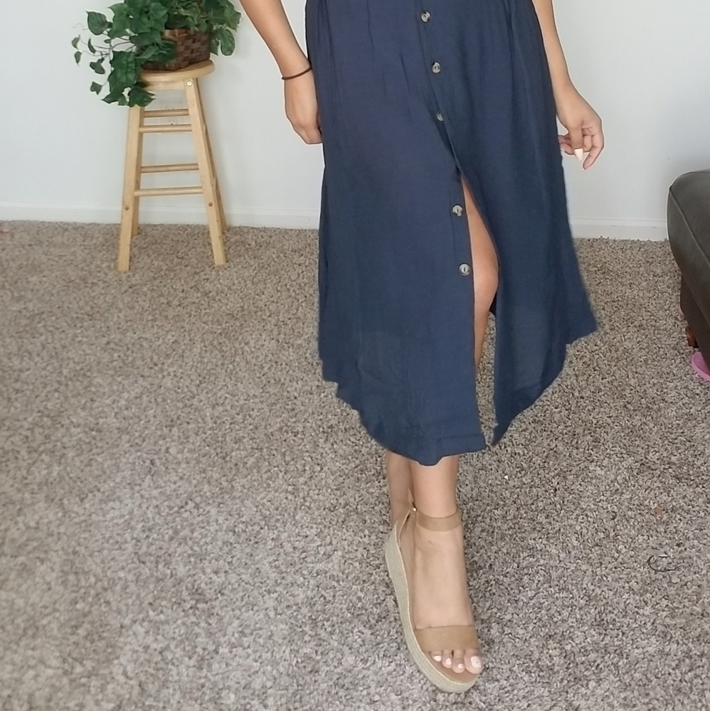 NIGHTINGALE NAVY BLUE CUTOUT DRESS - Picture 8 of 8